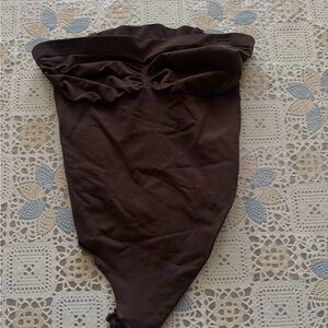 SKIMS Strapless Brown Bodysuit